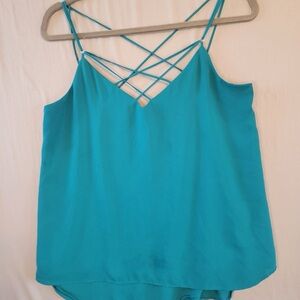 Express Turquoise Strappy Camisole